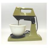 1970s SUNBEAM MIXMASTER GREEN STAND MIXER