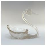 DUNCAN &  MILLER HAND BLOWN STYLIZED SWAN