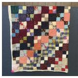 VTG POLYESTER PATCHWORK QUILT