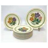 VTG FRANCISCAN FLORAL EARTHENWARE PLATES
