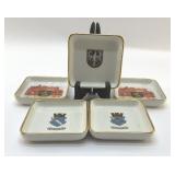 HEINRICH PORCELAIN BAVARIAN TRAYS, 1960S