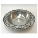 WILTON ARMETALE METAL AFRICAN WILDLIFE BOWL