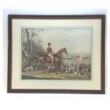 " BEGIN THE HUNT" ENGLISH FOX HUNT PRINT