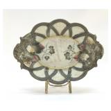 1878 WEDGWOOD MAJOLICA ARGENTA WARE PLATTER