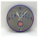 CHICAGO CUBS BASEBALL CLOCK WORKING 12"