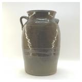 LARGE POTTERY CROCK 17" crack