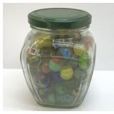 VTG MARBLES IN A JAR