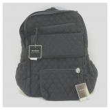 VERA BRADLEY BLACK QUILTED BACKPACK