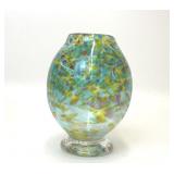 HANDBLOWN CONFETTI ART GLASS VASE