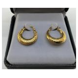 14k YELLOW GOLD EARRINGS 1.31g