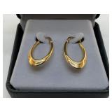 14k YELLOW GOLD EARRINGS 1.2g
