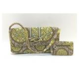 VERA BRADLEY KNOT JUST A CLUTCH SHOULDER PURSE