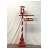 CHRISTMAS LIGHT UP LAMP, POST 52"