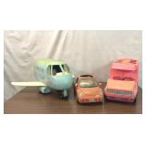BARBIE PLANE, VW BUG, CAMPER