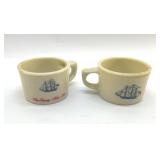 2 OLD SHAVING MUGS