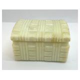 AKRO AGATE MILK GLASS DRINK IT BOX 1940S ART DECO