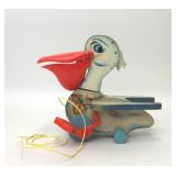 1960s FISHER PRICE BIG BILL PELICAN PULL TOY