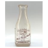 ROWAN CREAMERY MILK BOTTLE