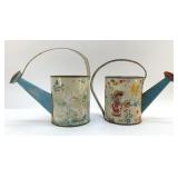 1940ï¿½s OHIO ART, US METAL TOY WATERING CANS  PAIR