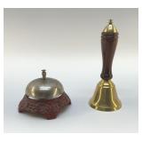 VTG STORE COUNTERTOP BELL, BRASS BELL 5'