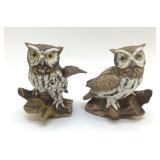 HOMCO OWL FIGURINES 5 INCHES