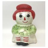 VTG CERAMIC RAGGEDY ANN COOKIE JAR