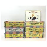6 VTG KING EDWARD IMPERIAL CIGAR BOXES