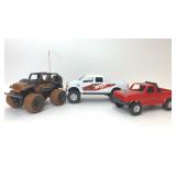 3 ASSORTED CHILDRENS TOY TRUCKS JEEP FORD F250