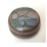 KEN JENSEN RAKU POTTERY TRINKET BOX LANDSCAPE