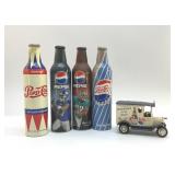 OLD PEPSI BOTTLES, DELIVERY TRUCK BANK