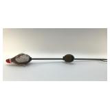 SOLAR GLASS CHRISTMAS PENGUIN YARD STAKE