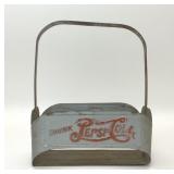 1940s DRINK PEPSI COLA METAL 6 PACK BOTTLE CARRIER