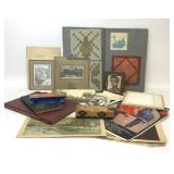 ASSORTED COLLECTION EPHEMERA ART PHOTOS BOOKS