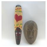 WOOD CARVED ISLAND MASKS