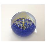 VTG KNIGHTS OF COLUMBUS GENTILE GLASS PAPERWEIGHT