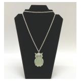 1960S OWL PENDANT WITH CRYSTAL EYES