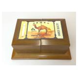 VTG CAMEL CIGARETTES MENS DRESSER TOP JEWELRY BOX