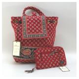 VERA BRADLEY MIMI PAISLEY, BACKPACK & WRISTLET NWT