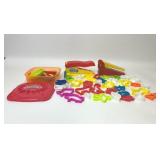 LARGE ASSORTMENT PLAYDOH PRESSES & SHAPE CUTTERS