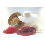 5 STRAW WOVEN SUN HATS