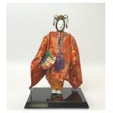 VTG JAPANESE NOH KABUKI MASKED DANCER DOLL