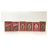 6 VELVET PRINCE ALBERT TOBACCO ADVERTISING TINS