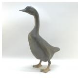 BRASS LG GOOSE STATUE 21"
