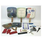 ASSORTED TRINKETS TREASURES ADVERTISING POLITICS