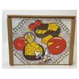 VTG CHEESE AND CRACKERS WOODEN CRATE SLIDING LID