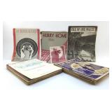 ANTIQUE SHEET MUSIC, LARGE ASSORTMENT