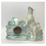 VTG FEBLAND ITALY CERAMIC POLAR BEAR CLOCK