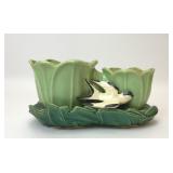 VTG MCCOY POTTERY DIUBLE TULIP SWALLOW PLANTER