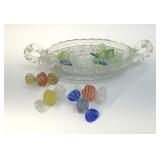 DISH  OF GLASS CANDY