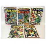 5 ASSORTED MARVEL COMICS IRON MAN